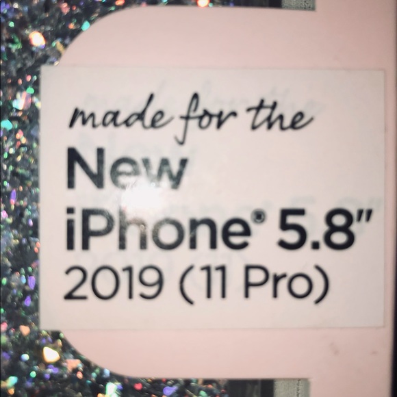 iPhone 11 Pro 5.8 Silver Glitter Case - Picture 4 of 7